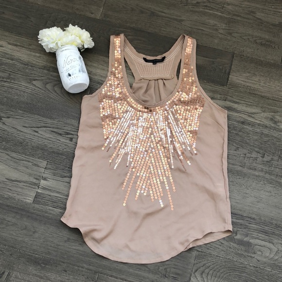 Urban Behavior Tops - Urban Behavior | Gold sequence tank top